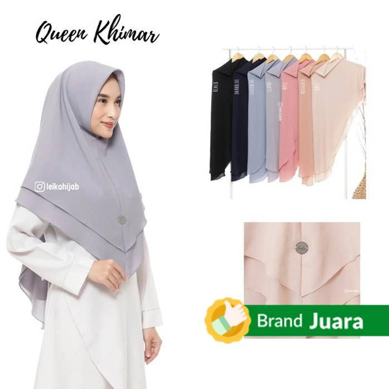 Product image Leika Hijab - Hijab Queen Khimar All Size Black