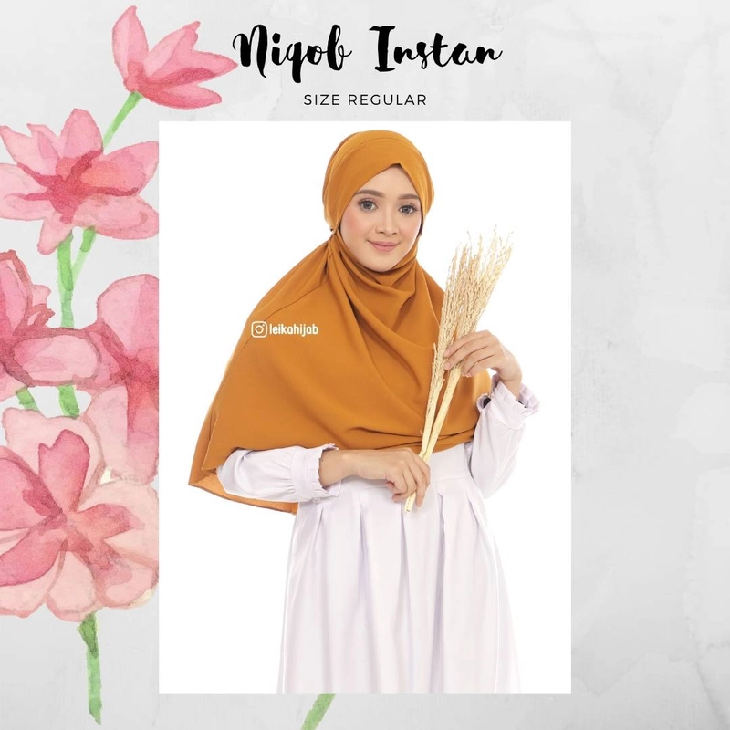 Product image Leika - Instan Niqab Standar Standar Kunyit