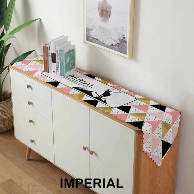 Product image Lilopilo - Taplak Meja Makan Velvet Berudru Pastel M Imperial