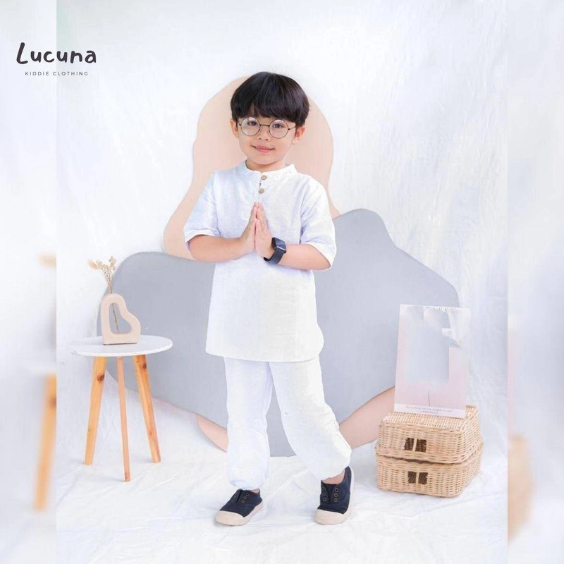 Product image Lucuna - Musa Putih Set Koko Anak 1 Putih