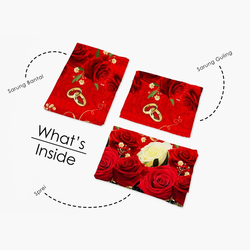 Product image LADY ROSE OFFICIAL - ALOHA Sprei King Mary 180x200 Bantal 2