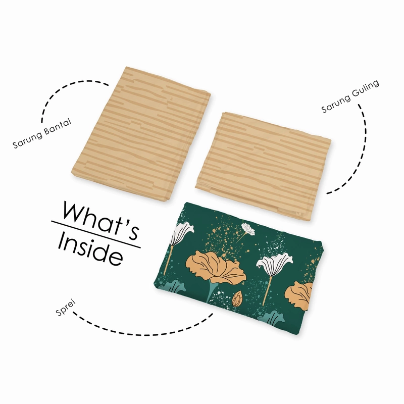 Product image LADY ROSE OFFICIAL - ALOHA Sprei King Davina 180x200 Bantal 2