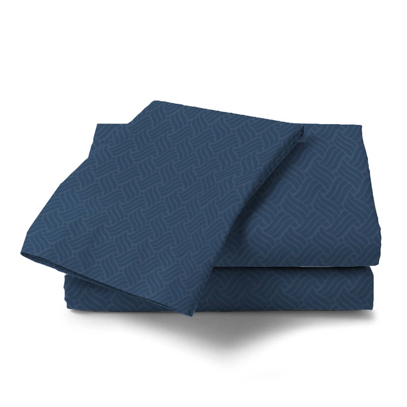 Product image LADY ROSE OFFICIAL - VALLERY QUINCY Bed Cover Queen Emboss Navy 160x200 Flat