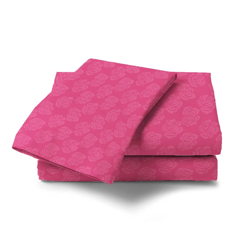 Product image LADY ROSE OFFICIAL - VALLERY QUINCY Bed Cover King Emboss Dark Pink 180x200 Flat
