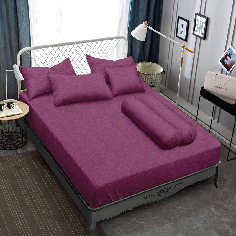 Product image LADY ROSE OFFICIAL - VALLERY QUINCY Bed Cover Queen Emboss Light Purple 160x200 Flat