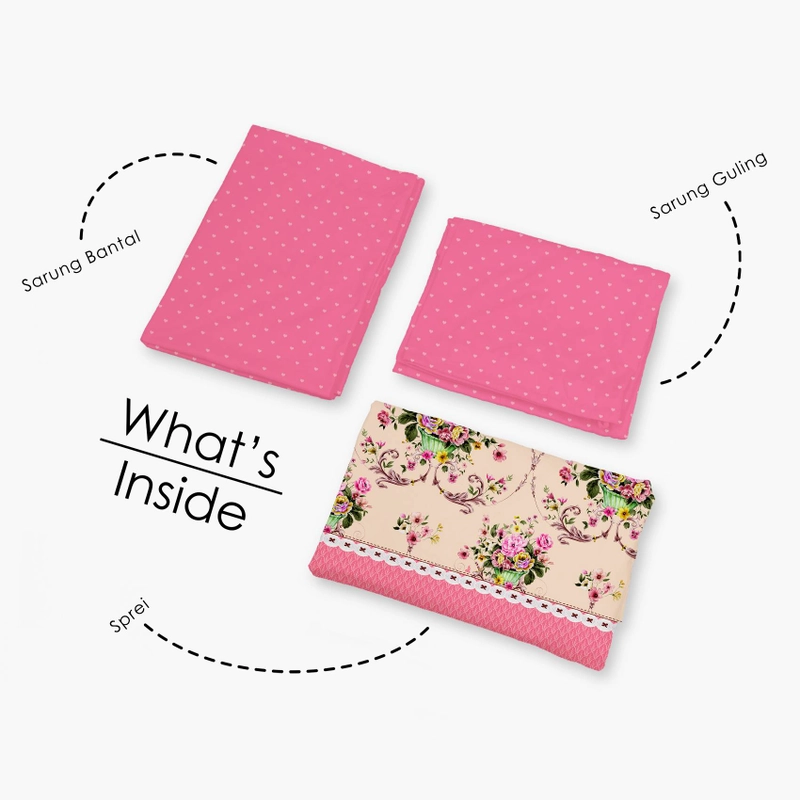 Product image LADY ROSE OFFICIAL - VALLERY QUINCY Sprei King Print Lisa 180x200 Flat