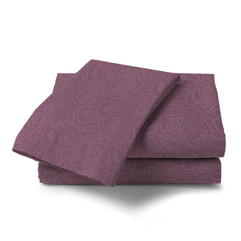 Product image LADY ROSE OFFICIAL - VALLERY QUINCY Sprei Single Emboss Violet 120x200 Flat