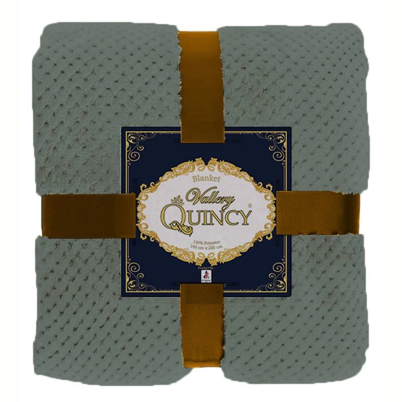 Product image LADY ROSE OFFICIAL - VALLERY QUINCY Blanket Luxury Grey 160x200 Selimut