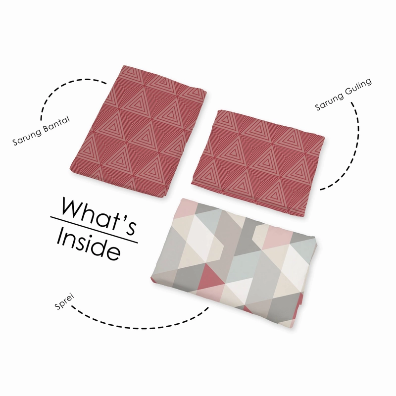 Product image LADY ROSE OFFICIAL - Aloha Sprei King Ansel 180x200 Bantal 2