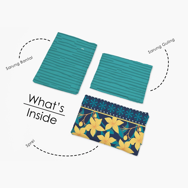 Product image LADY ROSE OFFICIAL - ALOHA Sprei King Zieta 180x200 Bantal 4