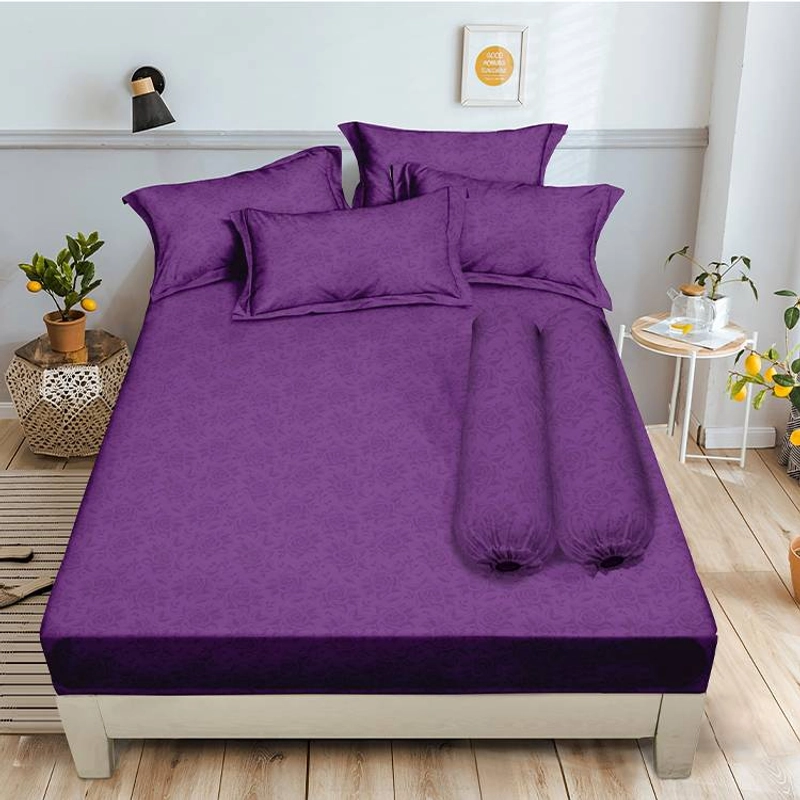 Product image LADY ROSE OFFICIAL - ALOHA Sprei King Emboss Purple 180x200 Bantal 2