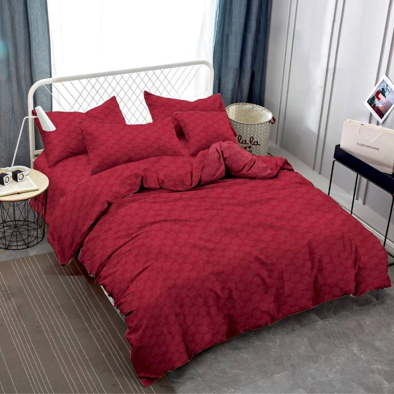 Product image LADY ROSE OFFICIAL - VALLERY QUINCY Bed Cover Queen Emboss Red 160x200 Flat