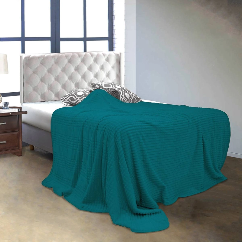 Product image LADY ROSE OFFICIAL - VALLERY QUINCY Blanket Luxury Royal Blue 160x200 Selimut