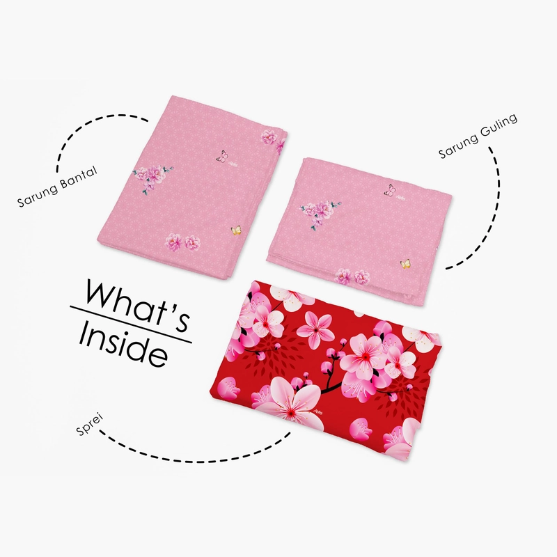 Product image LADY ROSE OFFICIAL - ALOHA Sprei King Hinata 180x200 Bantal 4