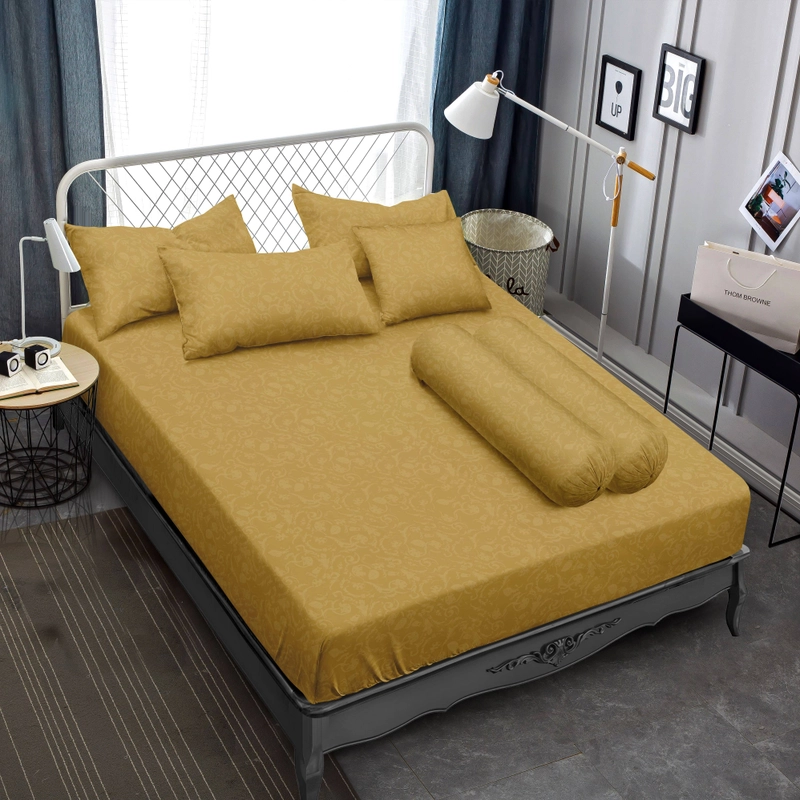 Product image LADY ROSE OFFICIAL - VALLERY QUINCY Bed Cover Queen Emboss Golden 160x200 Flat