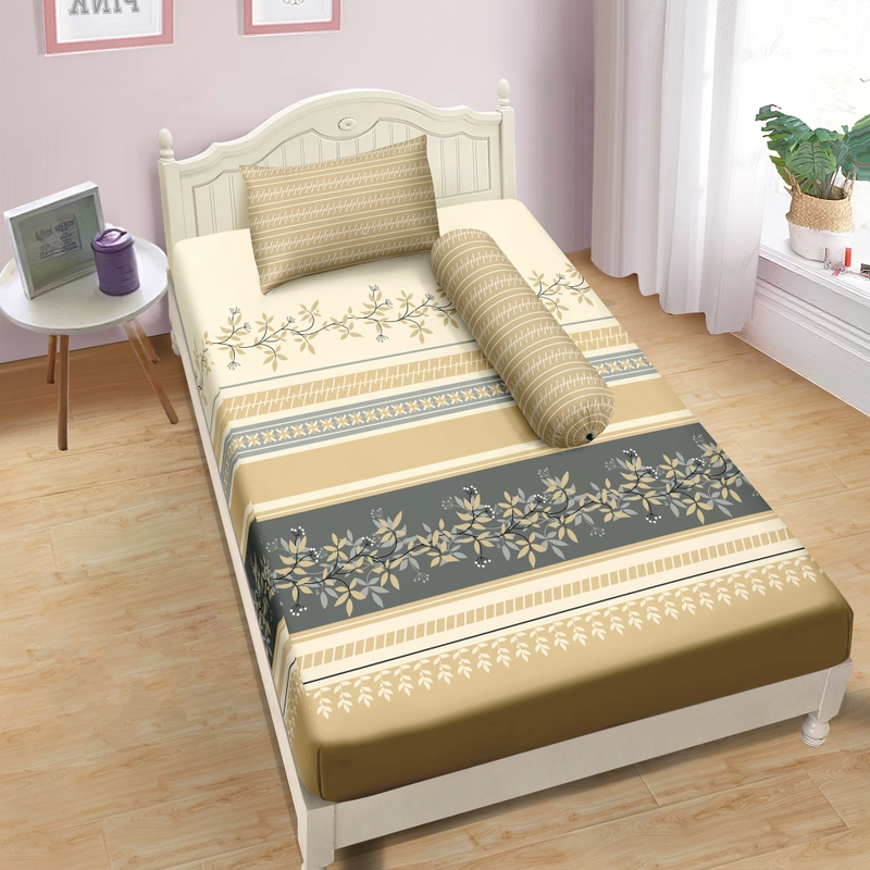 Product image LADY ROSE OFFICIAL - Aloha Max x Ayu Ting Ting Bed Cover Set Prata 120x200x25 Single Fitted