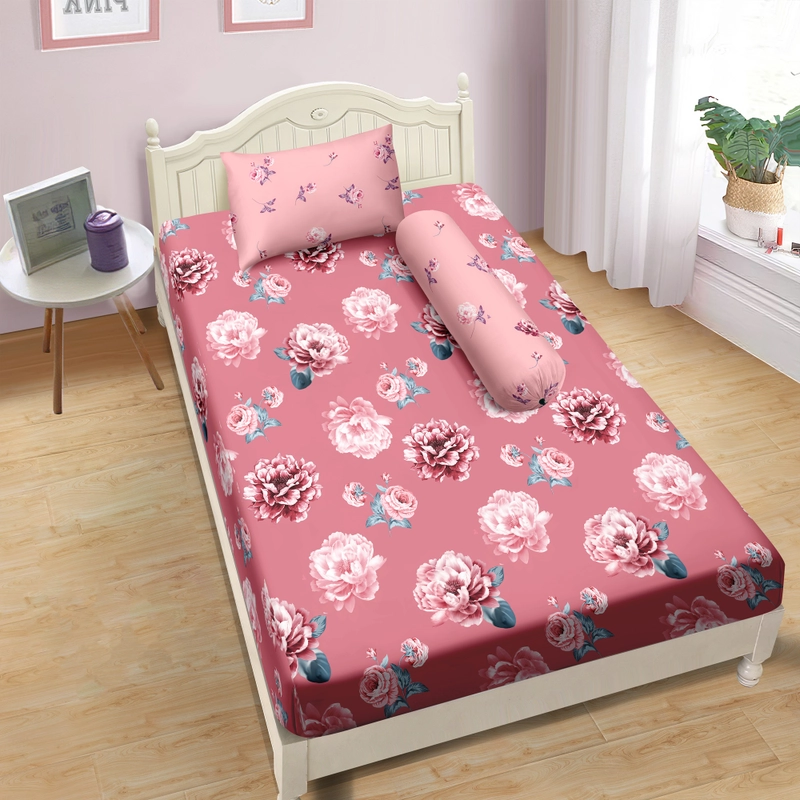 Product image LADY ROSE OFFICIAL - Aloha Max x Ayu Ting Ting Bed Cover Set Sabila 120x200x25 Single Fitted