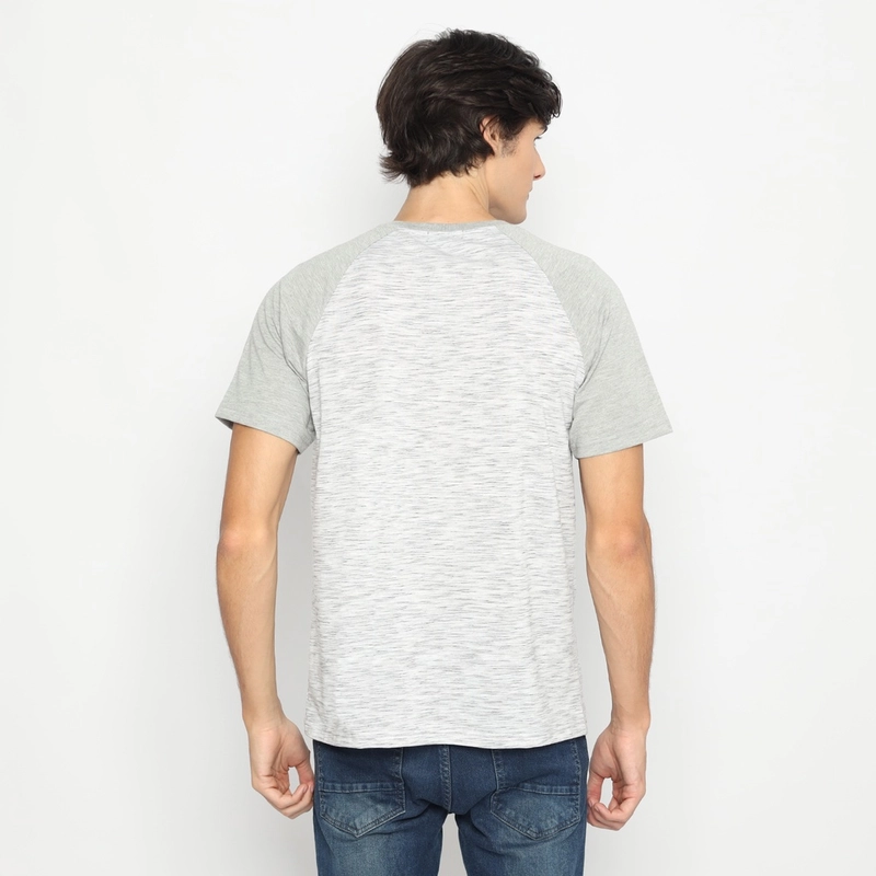 Product image MATSUDA APPAREL - Kaos Pria T Shirt Henley Texture Slub Kawagoe S GREY