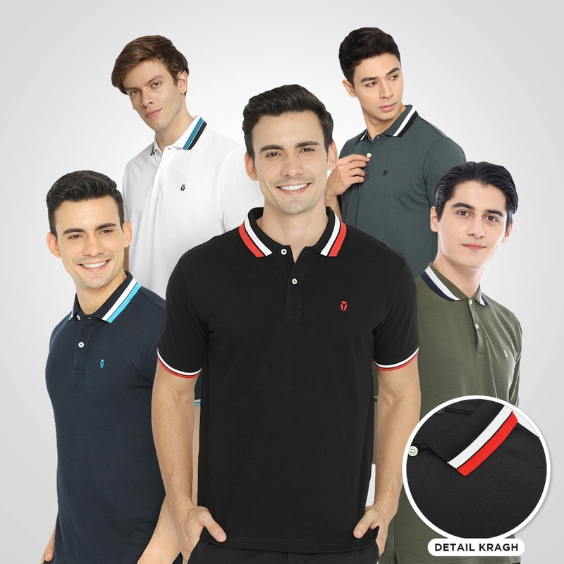 Product image MATSUDA APPAREL - Baju Kaos Polo Shirt Pria Kerah Moriyama M NEW WHITE