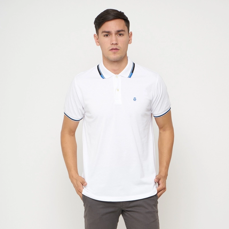 Product image MATSUDA APPAREL - Kaos Polo Shirt Pria Kerah Chino S WHITE