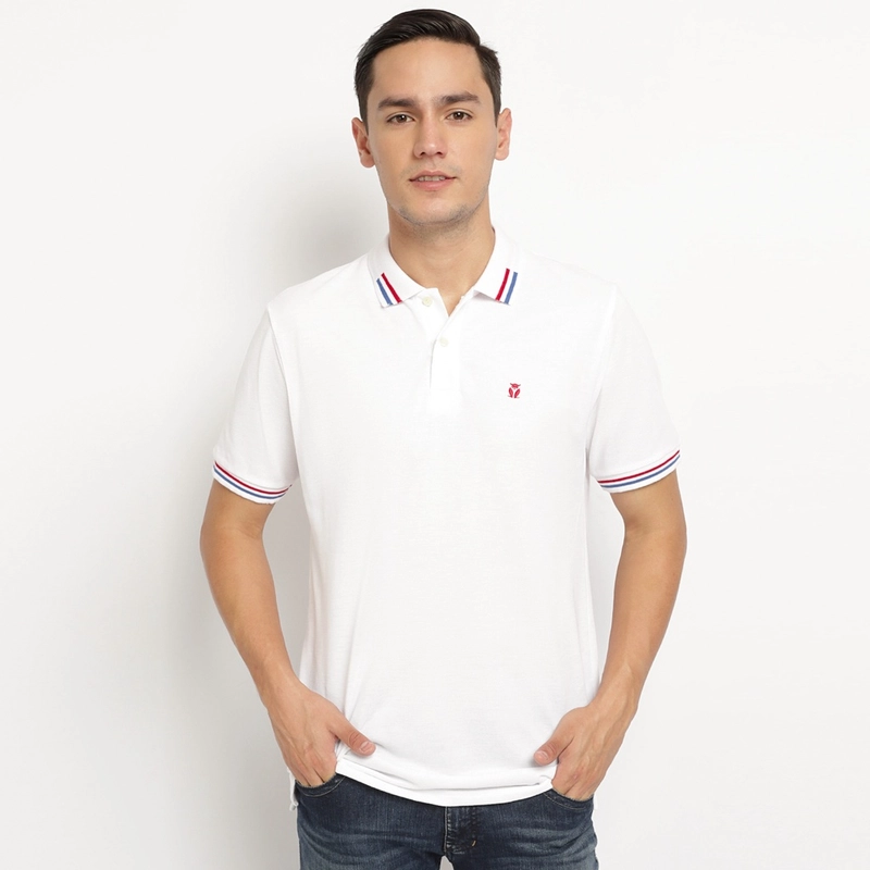 Product image MATSUDA APPAREL - Kaos Polo Shirt Pria Kerah Fukui S NEW WHITE