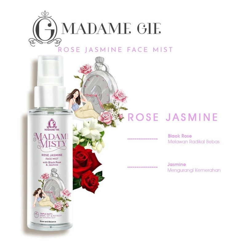 Product image Madame Gie Madame Misty - Make Up Face Mist 100g Rose Jasmine