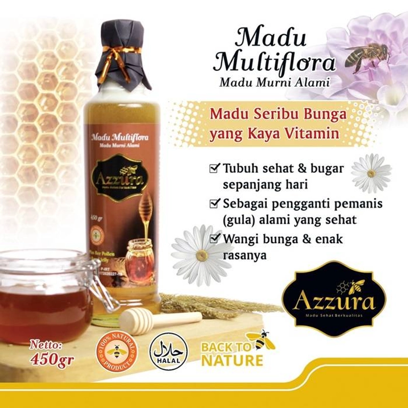 Product image Madu Azzura - Madu Multiflora 100gr Multiflora