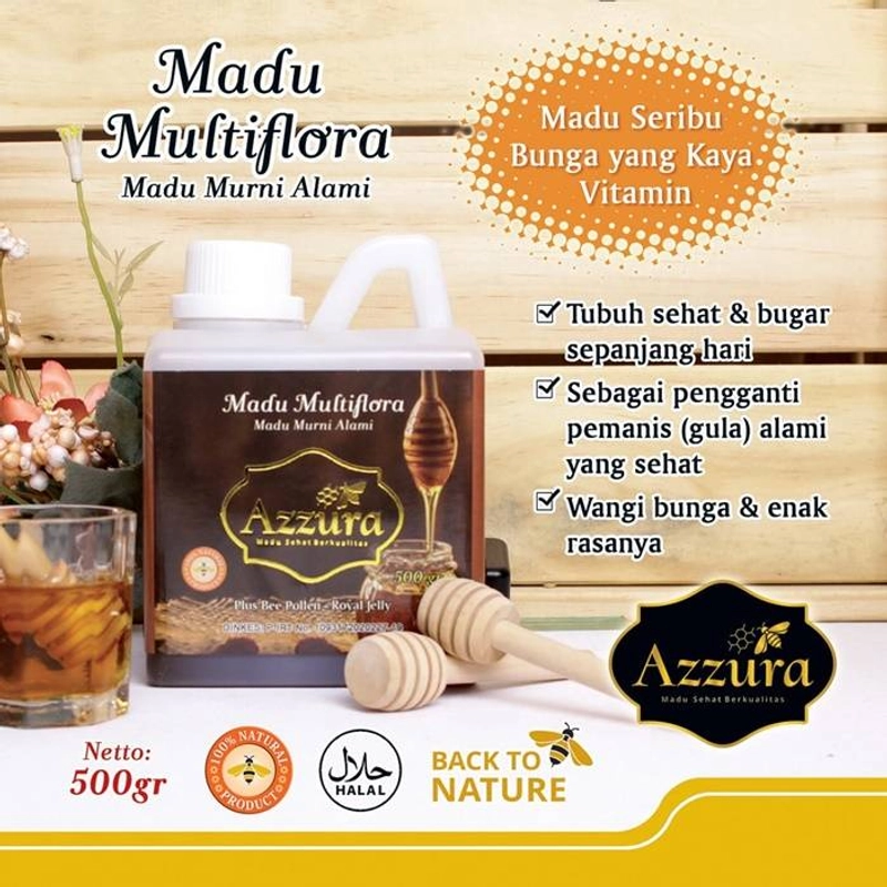 Product image Madu Azzura - Madu Multiflora 100gr Multiflora