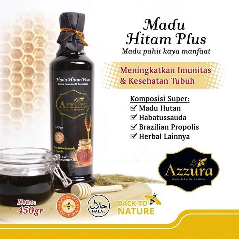 Product image Madu Azzura - Madu Hitam Plus 450 gr