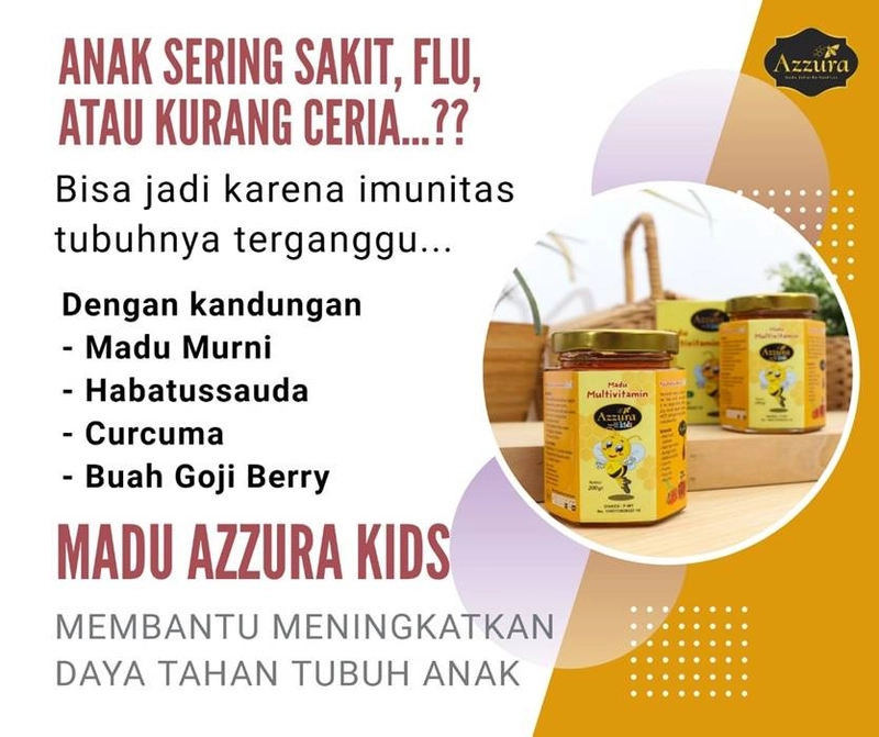 Product image Madu Azzura - Madu Multivitamin Kids 200 Gr Madu