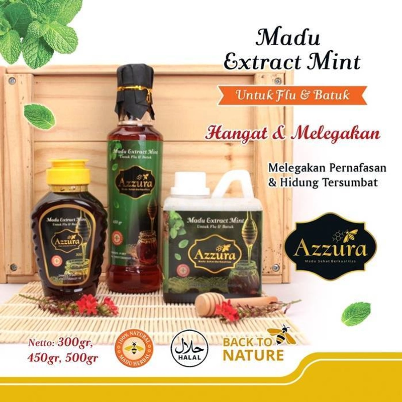 Product image Madu Azzura - Madu Extract Mint 300 gr