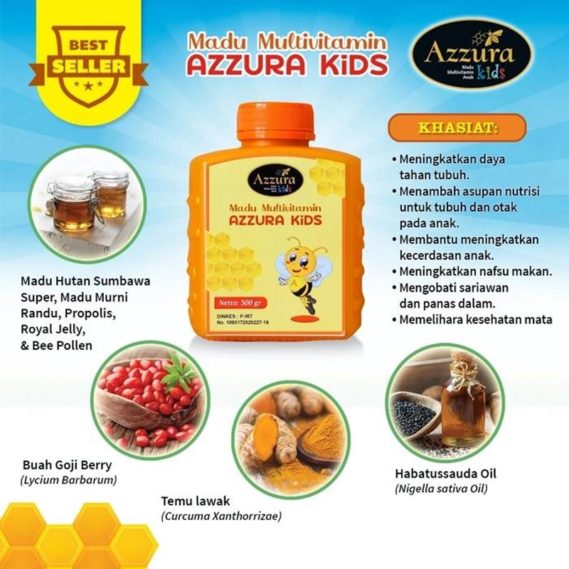 Product image Madu Azzura - Madu Multivitamin Kids 200 Gr Madu