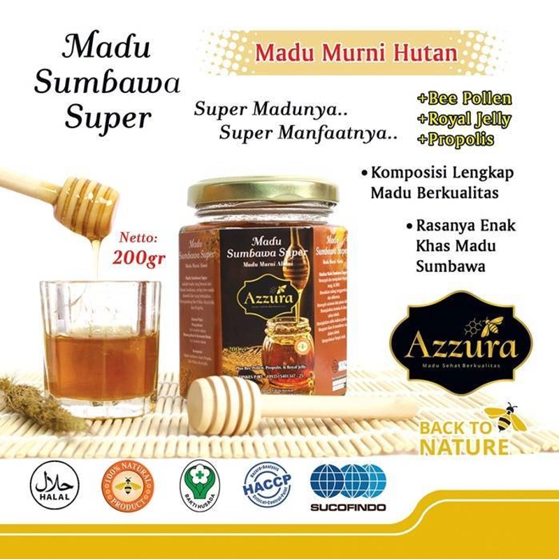 Product image Madu Azzura - Madu Sumbawa + Sumbawa + Hampers 400 Gram