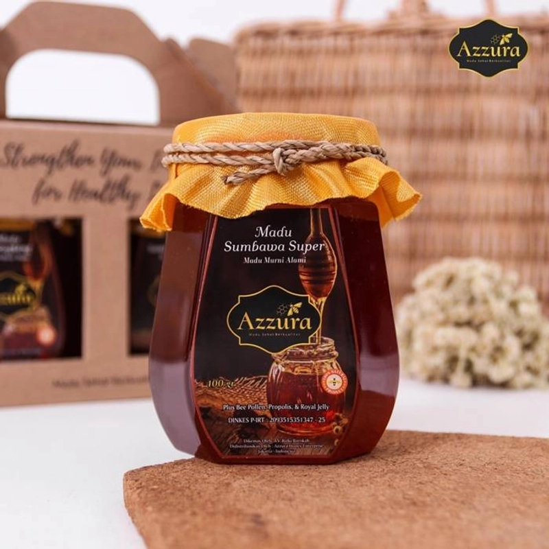 Product image Madu Azzura - Madu Sumbawa + Sumbawa + Hampers 400 Gram