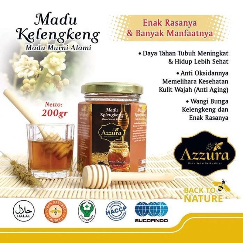 Product image Madu Azzura - Madu Kelengkeng + Kelengkeng + Hampers 400 Gram