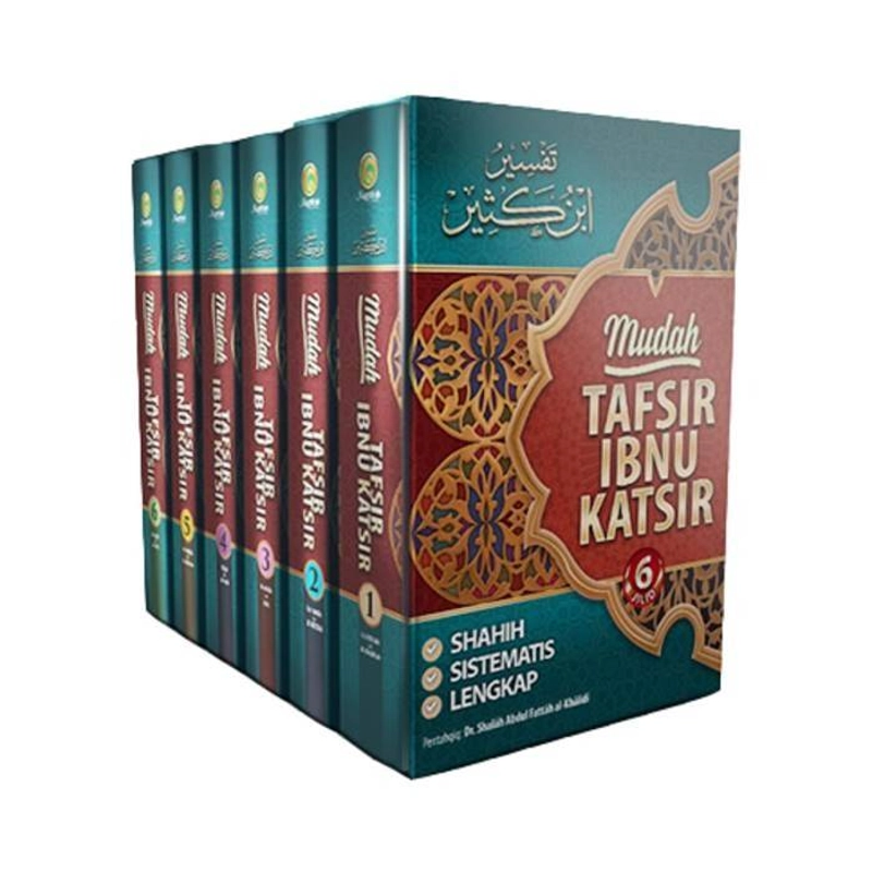 Product image Maghfirah Pustaka - Mudah Tafsir Ibnu Katsir Edisi Lengkap (6 Jilid) Hard cover 25 x 19 x 26 cm DUA WARNA