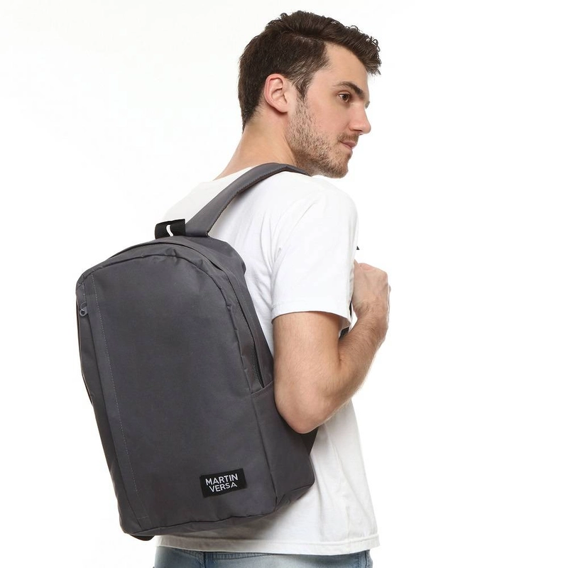 Product image Martin Versa Tas TR18 Ransel Pria Backpack Men Woman Kanvas 40 x 27 x 5 cm Abu abu