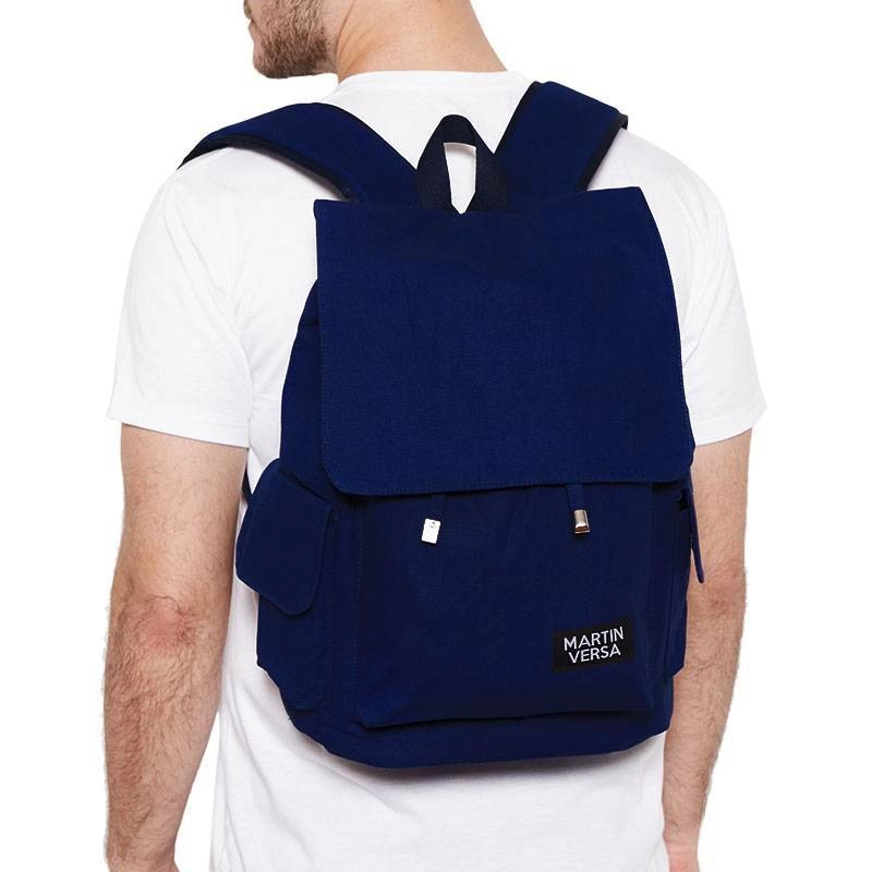 Product image Martin Versa TR1 Tas Ransel Pria Laptop Kanvas Man Backpack 40 x 27 x 15cm Biru