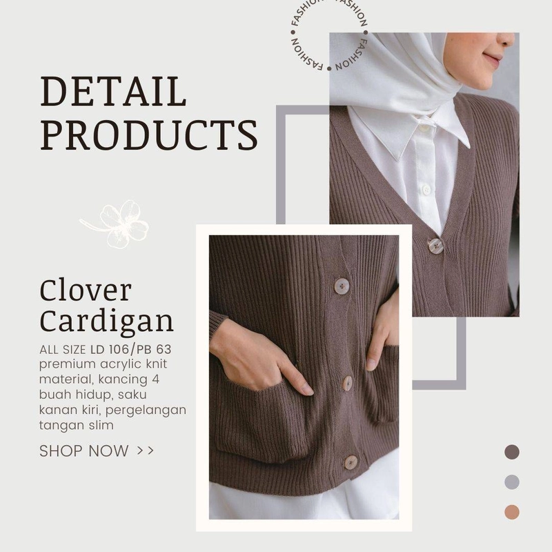 Product image Modesee - Clover Cardigan Allsize Army