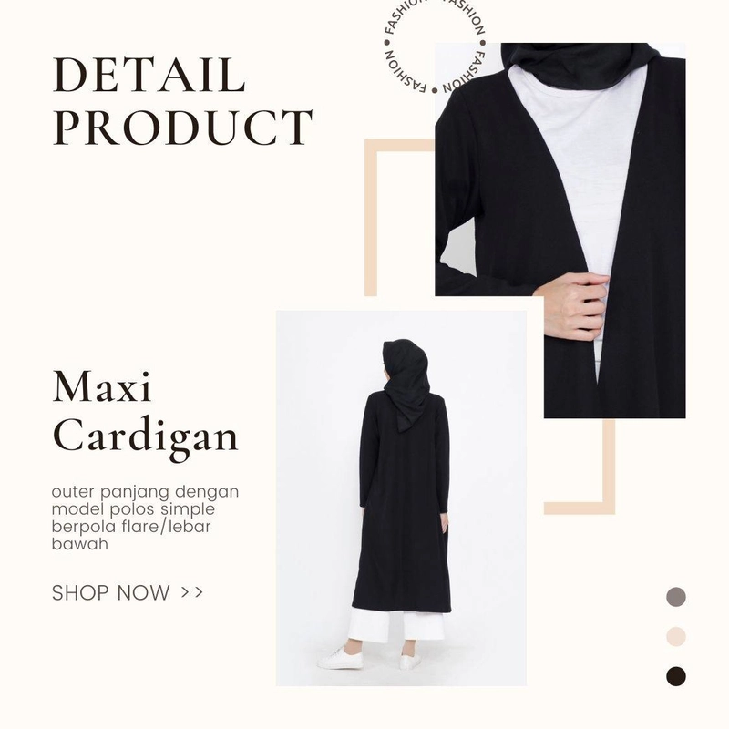 Product image Modesee - Maxi Flare Cardigan Allsize Black