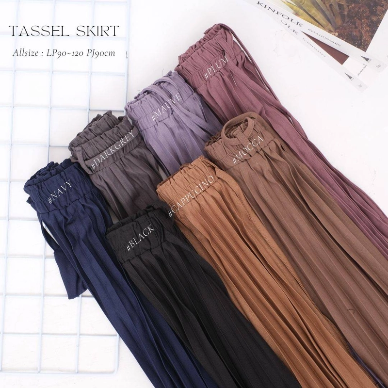 Product image Modesee - Tassel Pleated Skirt Rok Plisket Allsize Mocca