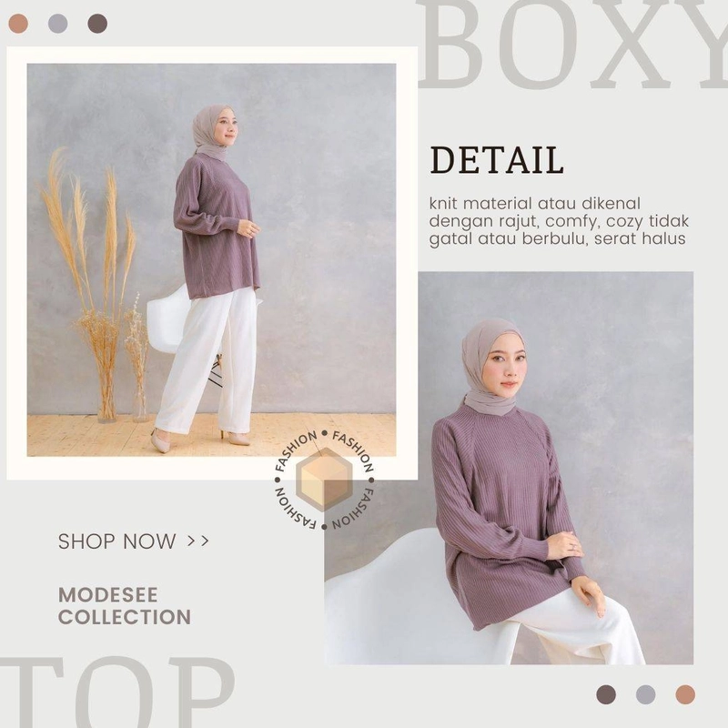 Product image Modesee - Oversized Boxy Top Allsize Orange