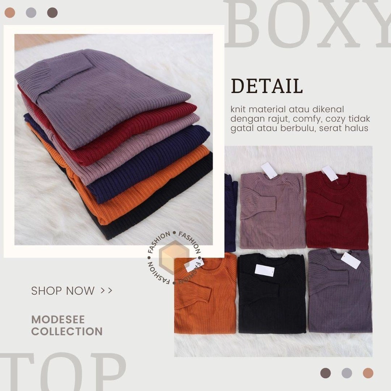 Product image Modesee - Oversized Boxy Top Allsize Orange