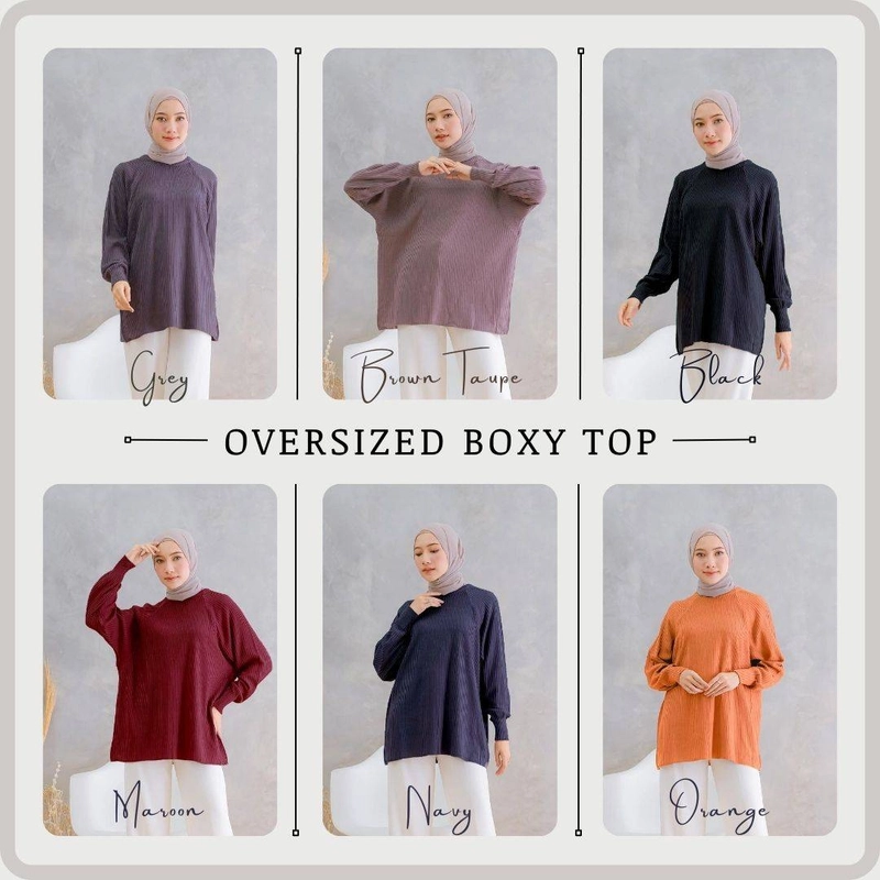 Product image Modesee - Oversized Boxy Top Allsize Orange