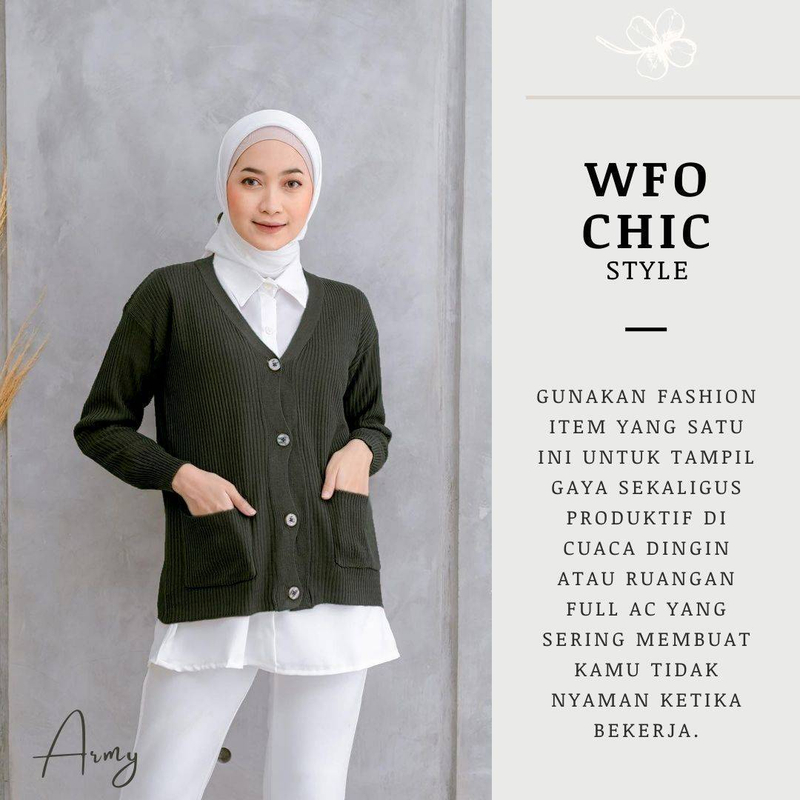 Product image Modesee - Clover Cardigan Allsize Army