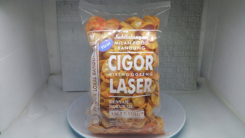 Product image Milan Food Bandung - Paket Usaha 10 pcs (New) Cigor Laser Snack Makanan Ringan 90 gr - Mix