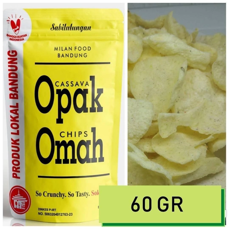 Product image Milan Food Bandung - Paket Usaha 10 pcs (NEW) Opak Omah Snack Makanan Ringan 60gr - Mix
