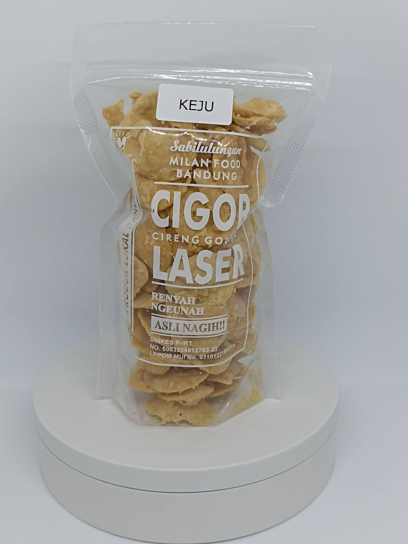 Product image Milan Food Bandung - Paket Usaha 10 pcs (New) Cigor Laser Snack Makanan Ringan 90 gr - Mix