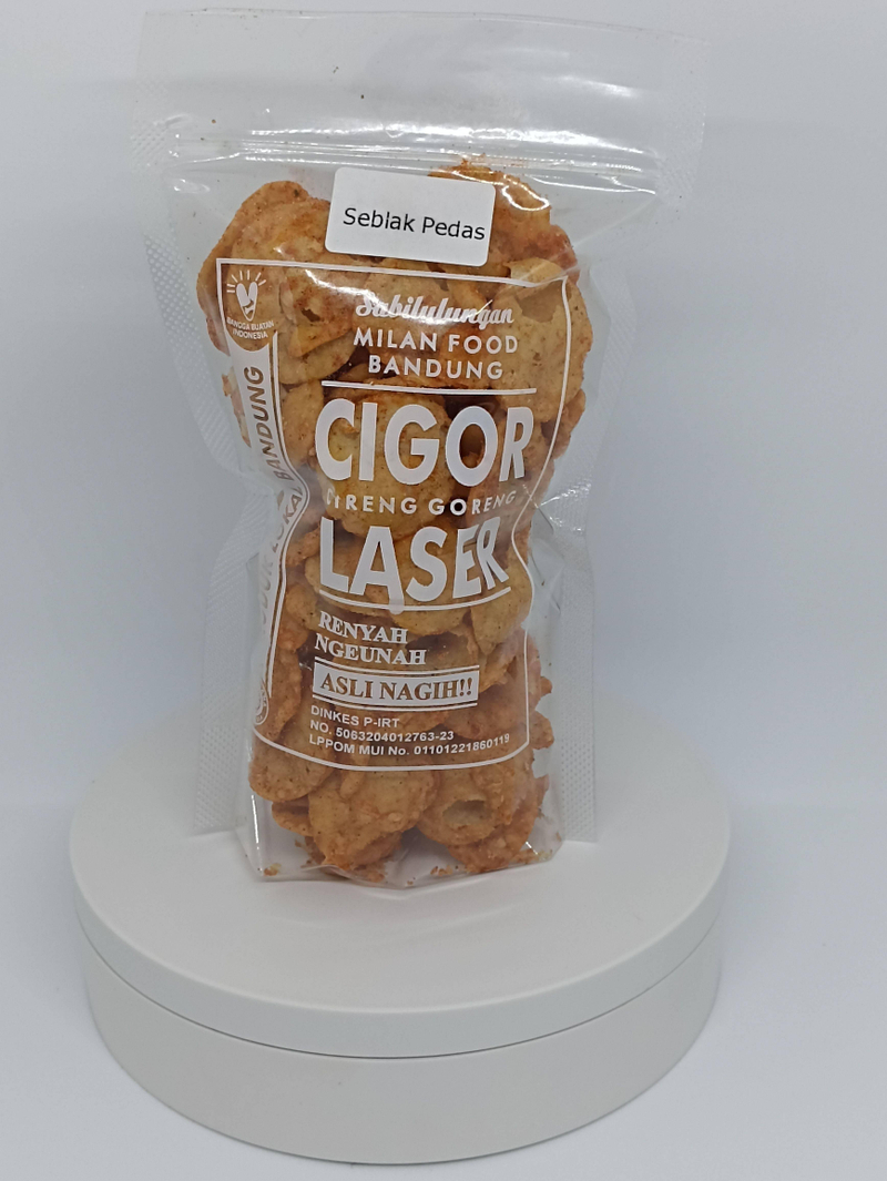 Product image Milan Food Bandung - Paket Usaha 10 pcs (New) Cigor Laser Snack Makanan Ringan 90 gr - Mix