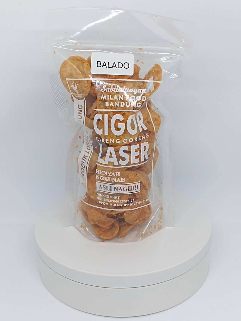 Product image Milan Food Bandung - Paket Usaha 10 pcs (New) Cigor Laser Snack Makanan Ringan 90 gr - Mix